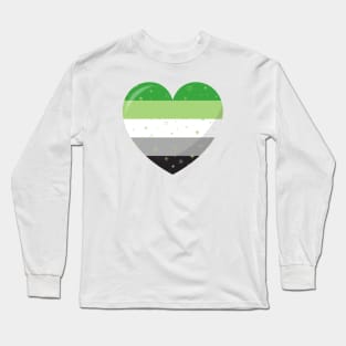 Aromantic Pride Heart Long Sleeve T-Shirt